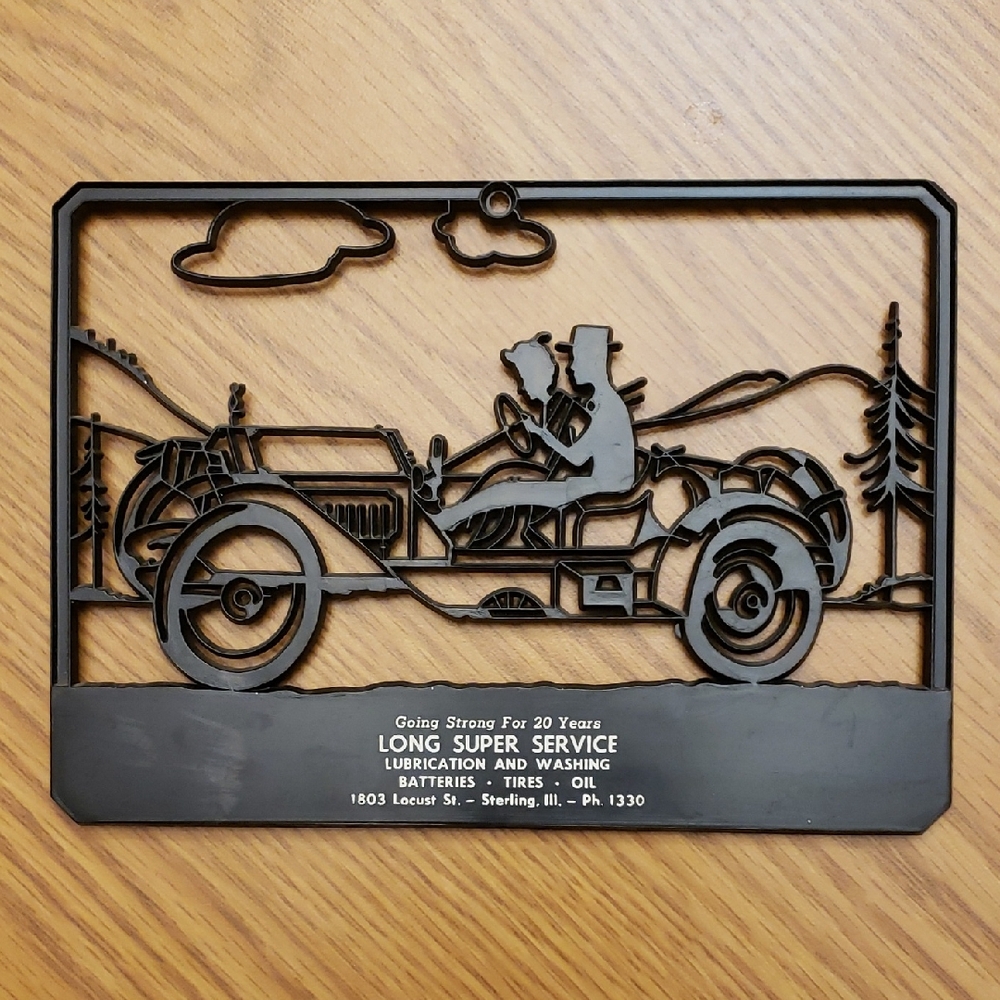 Vintage Long Super Service Advertising